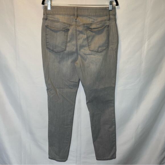 Chico’s Skinny Jeans Women’s Size 8 Light Gray‎ Mid Rise Cotton Blend - Picture 4 of 12